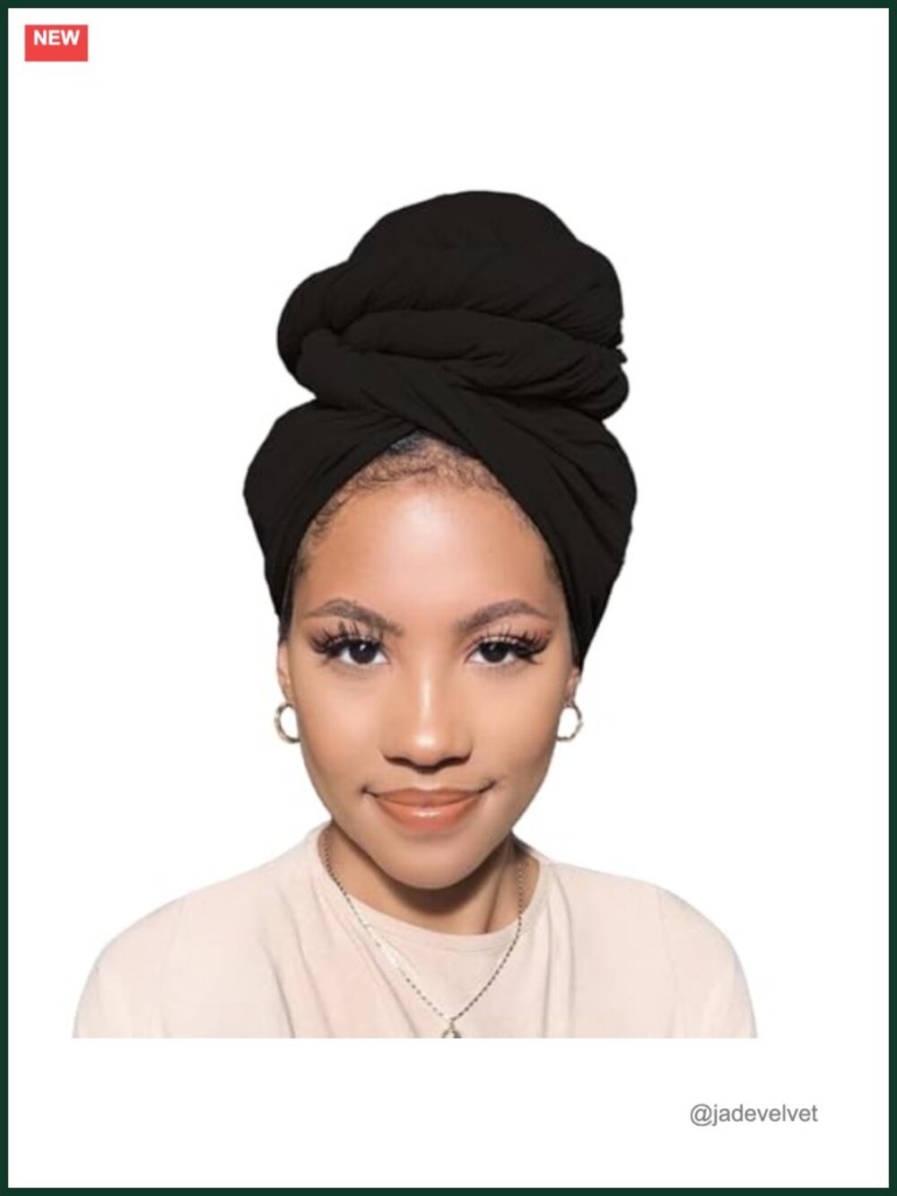 Extra Long Head Wrap Turban Scarf Lightweight Cotton Stretch for Black Women